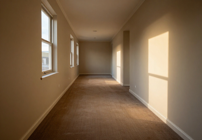 Restored living room in South Turramurra after flood cleanup