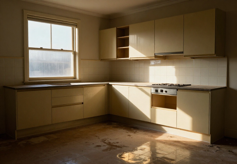 Fully restored kitchen in South Turramurra after water extraction